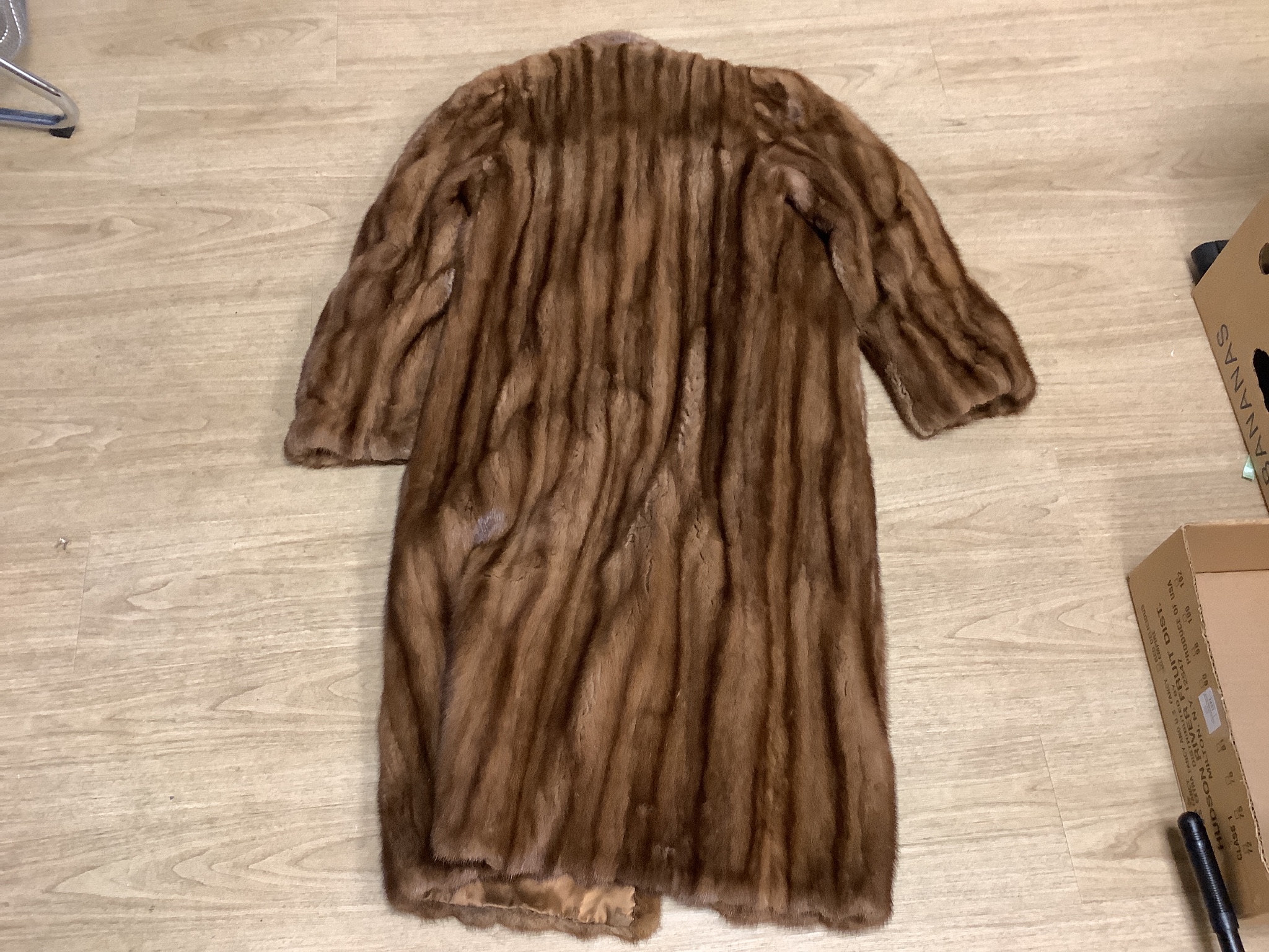 A Kate and Francis brown mink coat